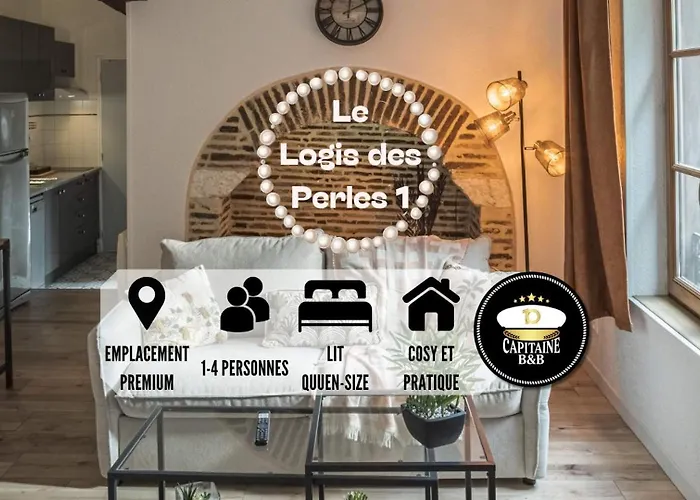 Le Logis Des Perles 1 - Emplacement Ideal - 4 Pers